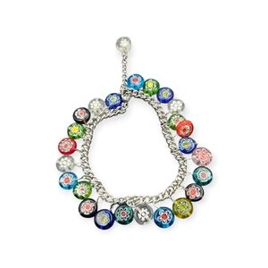 Murano Glass Charm Bracelet
